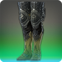 보강된 구왕국 학살자 판금장화