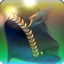 공작깃 채집가 두건