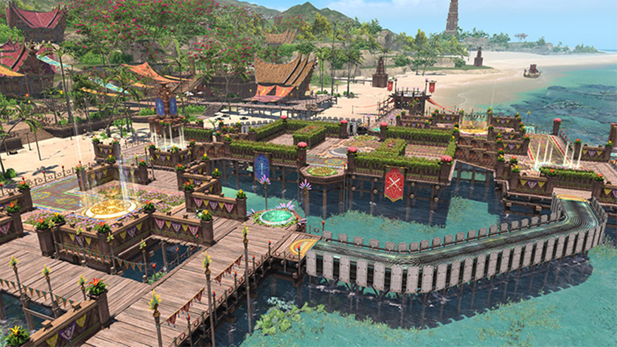 바닷가 전투장 전경