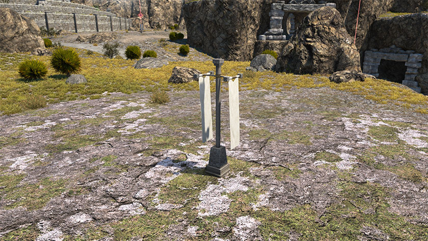 적략 목표지에는 백색 깃발로 구분 되어 있습니다.