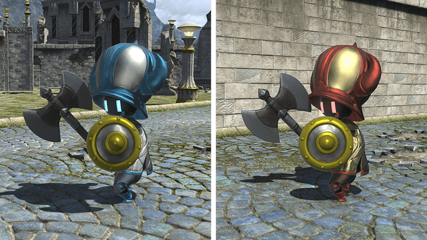 도끼와 방패를 든 투사 타입의 인형.