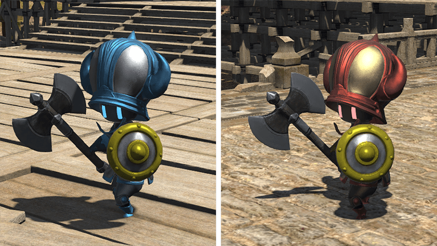 도끼와 방패를 든 투사 타입의 인형.