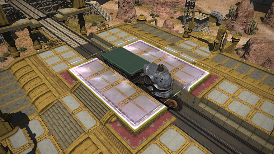 선로 위에 기관차가 달릴 수 있습니다.