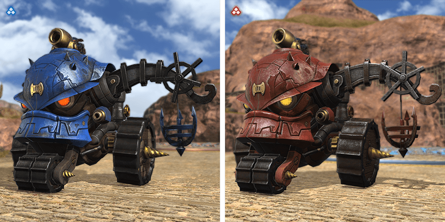 3륜차 이며, 좌측에 갈고리가 있는 고블린탱크