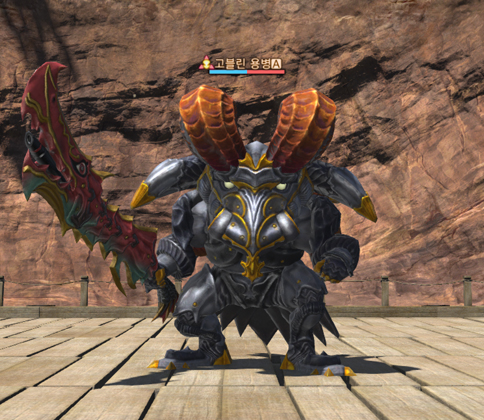 머리 위에 피해량에 따른 게이지바가 비율로 나타납니다.