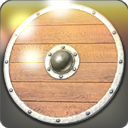 고풍스러운 원형방패