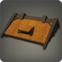 해변의 아담한 목조 주택 지붕