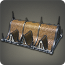 커르다스의 석조 주택 지붕