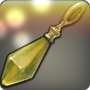 늑대 호박석 귀걸이