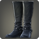 가죽 끈장식 장화