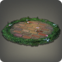 원형 벽돌 쉼터