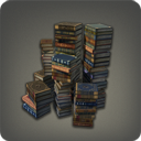 높이 쌓인 장서