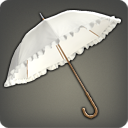 흰색 주름장식 우산