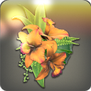 카틀레야 머리장식: 주황