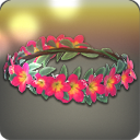 플루메리아 머리장식: 빨강