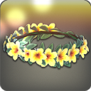 플루메리아 머리장식: 노랑