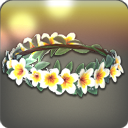 플루메리아 머리장식: 하양