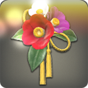 동백꽃 머리장식: 혼합