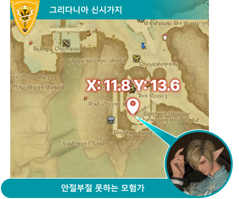 그리다니아 신시가지 안절부절 못하는 모험가